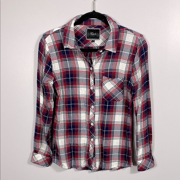 Rails Red Plaid Button-Up Shirt size small - Picture 1 of 9